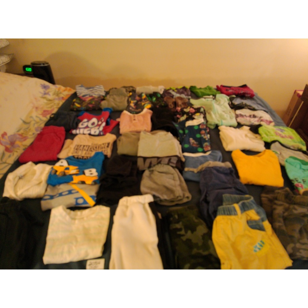 Old Navy Carters Kids Clothing Lot 3T Mixed Multicolor Vtg Inspo Graphic Jogger